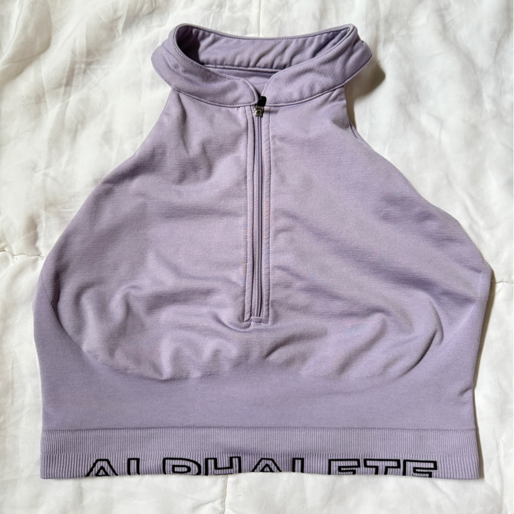 Alphalete Light Purple Activewear Top